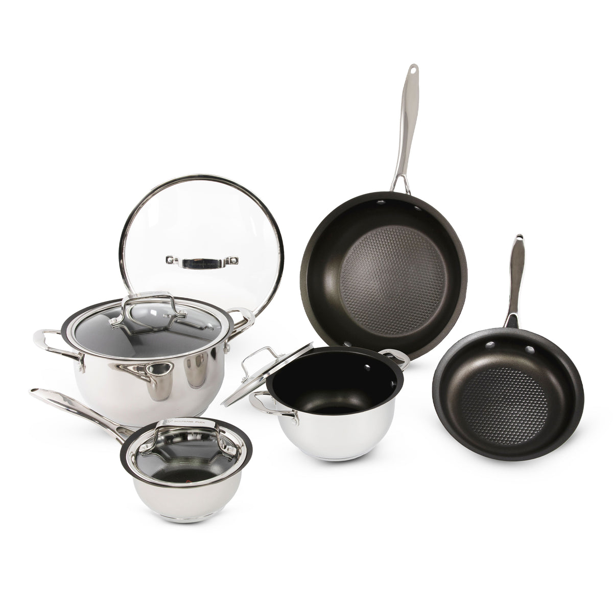 Wolfgang Puck 9-Piece Stainless Steel Cookware Set – Wolfgang Puck Home