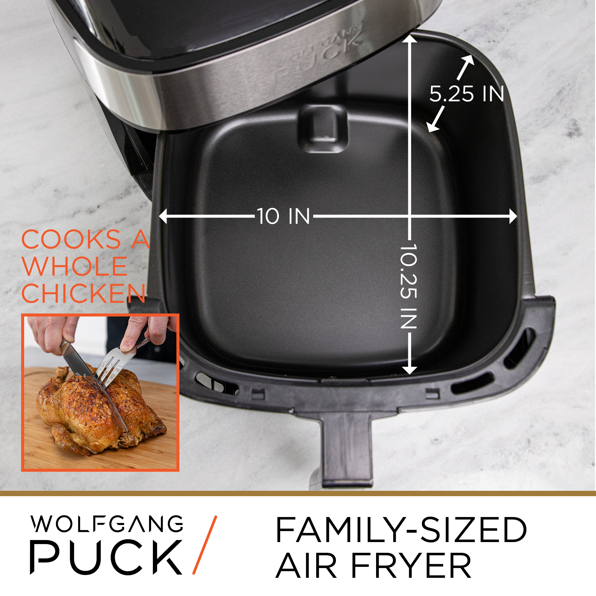 family-sized air fryer by Wolfgang Puck