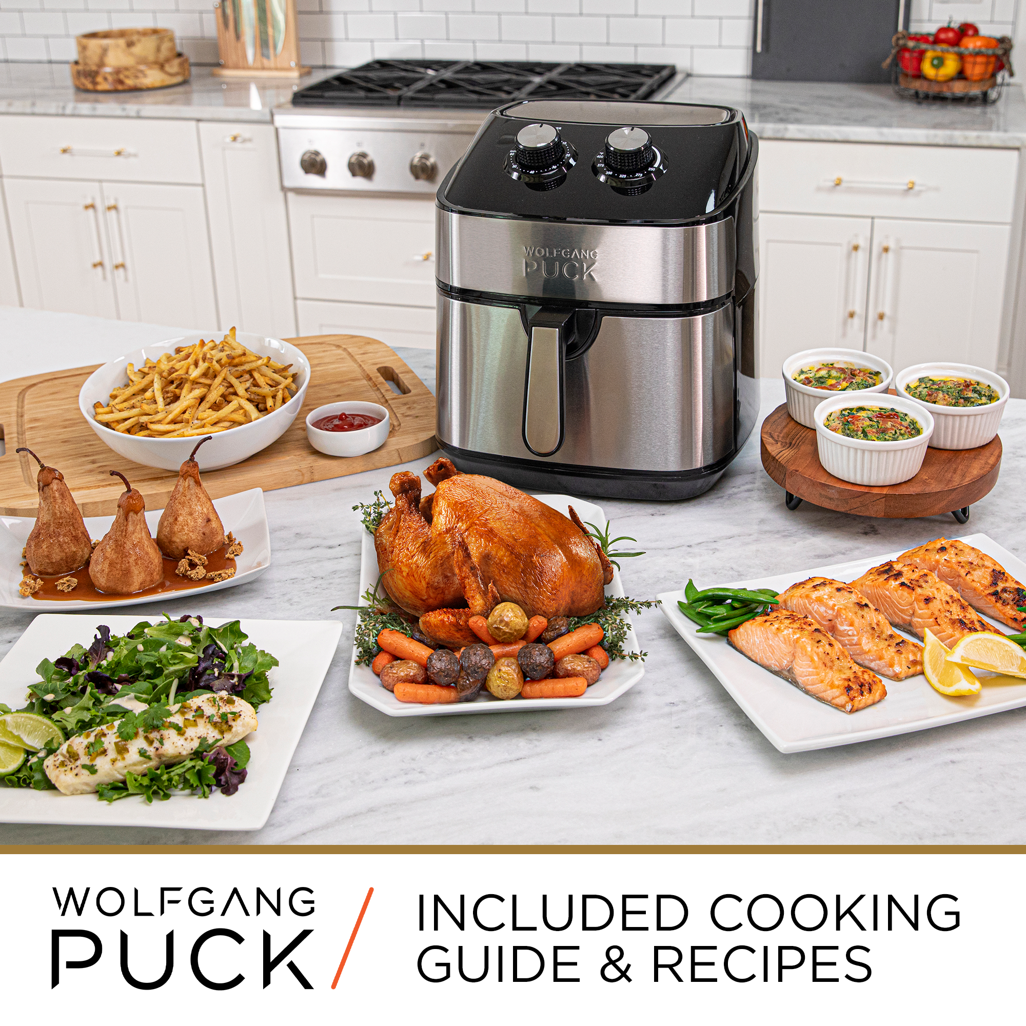 air fryer recipes and guide from Wolfgang Puck