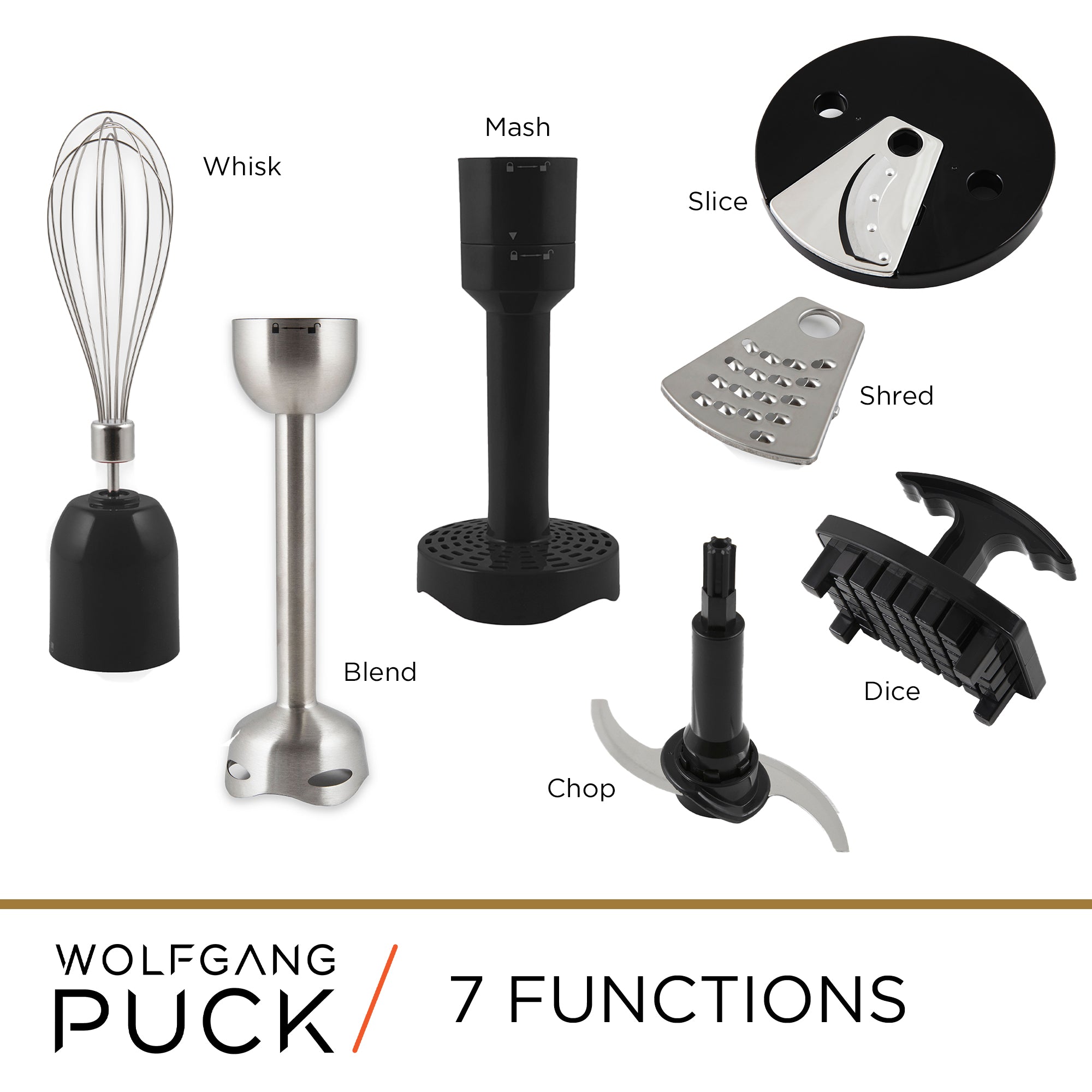 7 function immersion blender by Wolfgang Puck