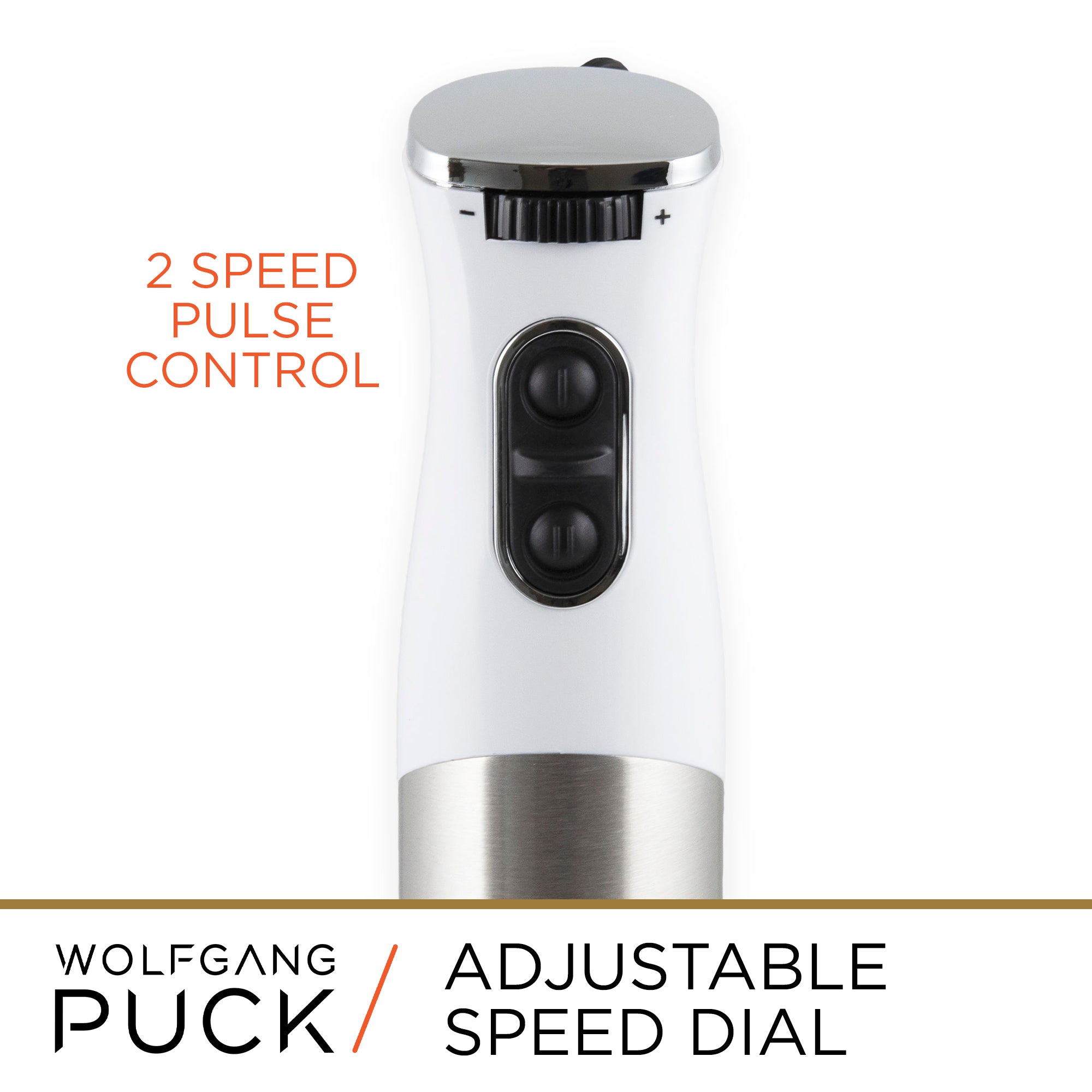 Immersion blender with 2-speed pulse control