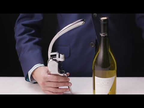 video of Wolfgang Puck wine tool set